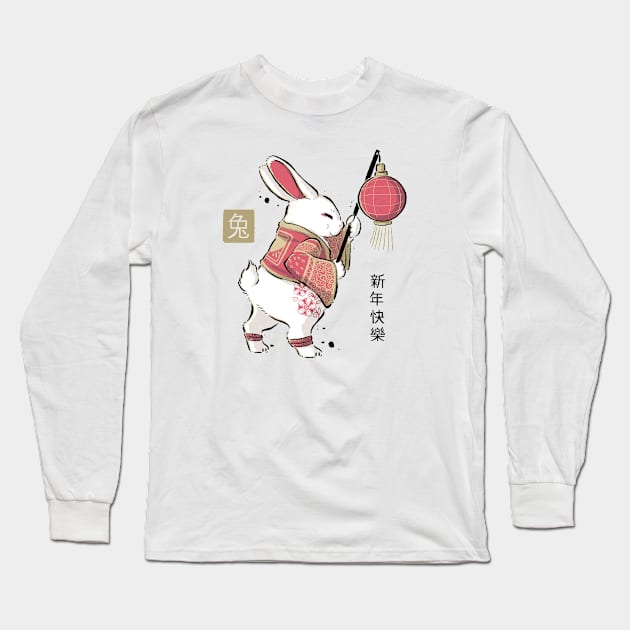 Year of the Rabbit Long Sleeve T-Shirt by xMorfina